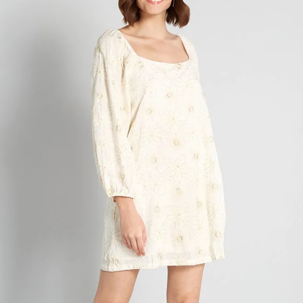 Follow Your Bliss Embroidered Mini Dress by Traffic People